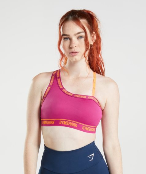 Women's Gymshark Strike Sports Bra Pink | CA N08731